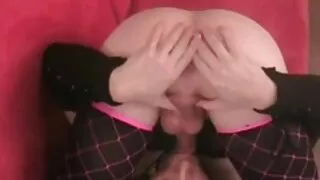 დომინანტური თინეიჯერი, busty girl in ძაღლი საყელო